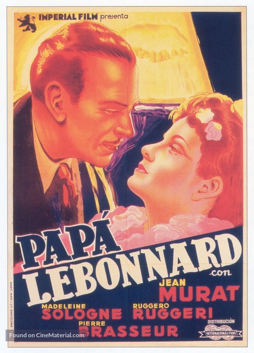 Le p&egrave;re Lebonnard - Spanish Movie Poster