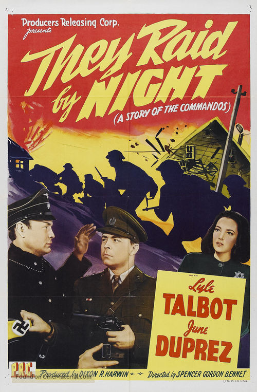 They Raid by Night - Movie Poster