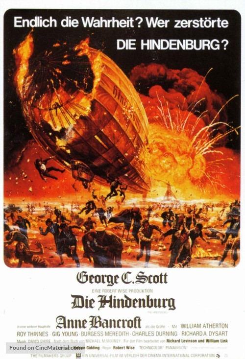 The Hindenburg - German Movie Poster