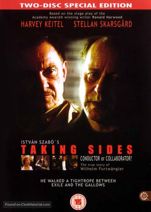Taking Sides - British DVD movie cover