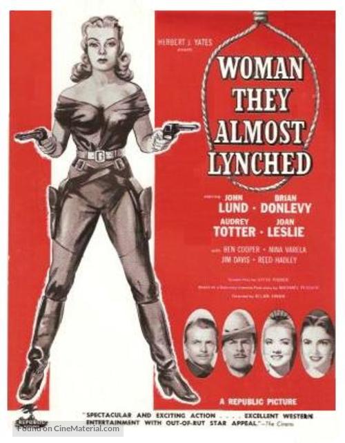 Woman They Almost Lynched - British Movie Poster