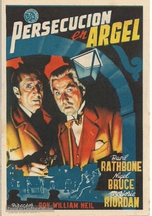 Pursuit to Algiers - Spanish Movie Poster