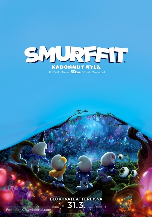 Smurfs: The Lost Village - Finnish Movie Poster