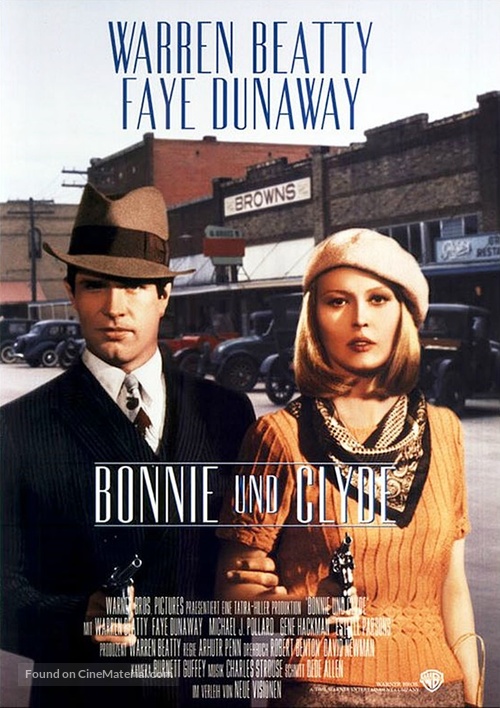 Bonnie and Clyde - German Movie Poster