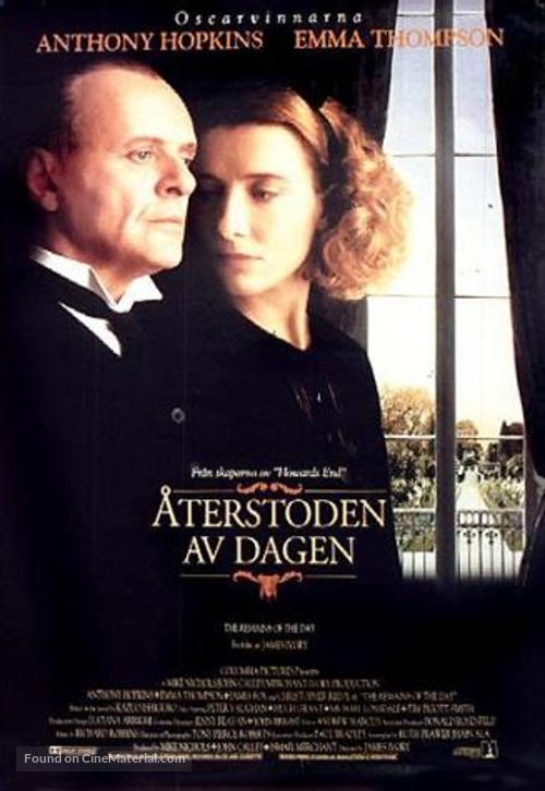 The Remains of the Day - Swedish Movie Poster