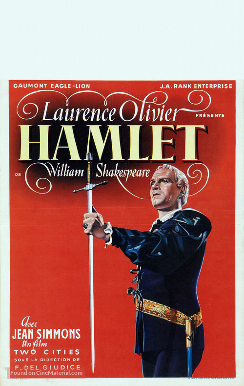 Hamlet - Belgian Movie Poster