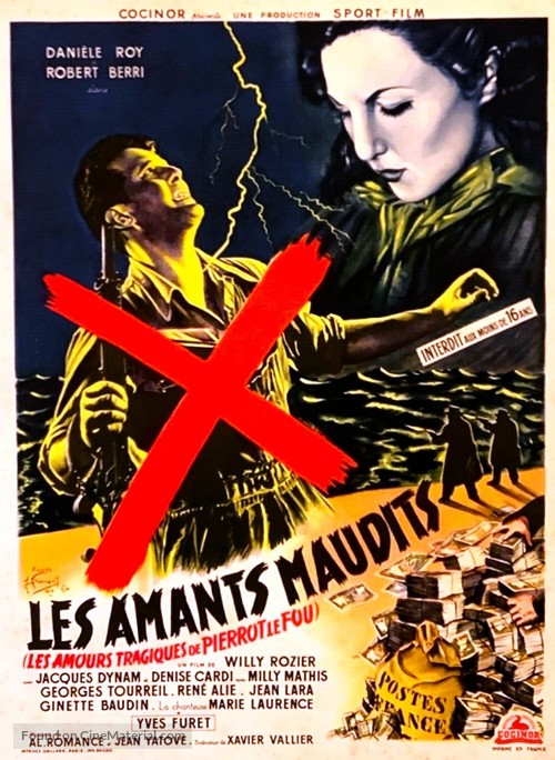 Les amants maudits - French Movie Poster