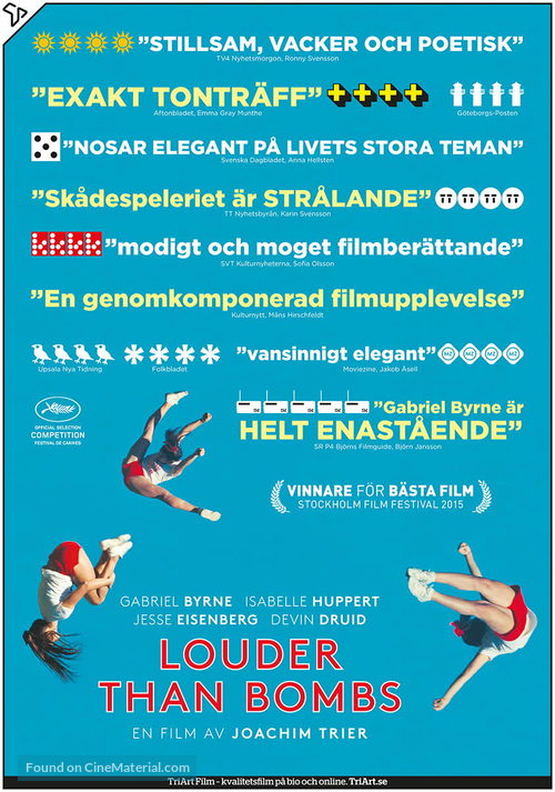 Louder Than Bombs - Swedish Movie Poster