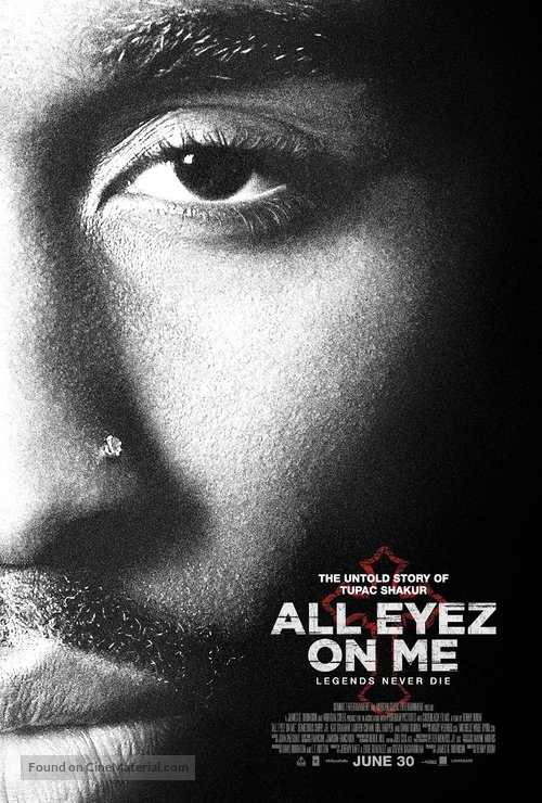 All Eyez on Me - British Movie Poster