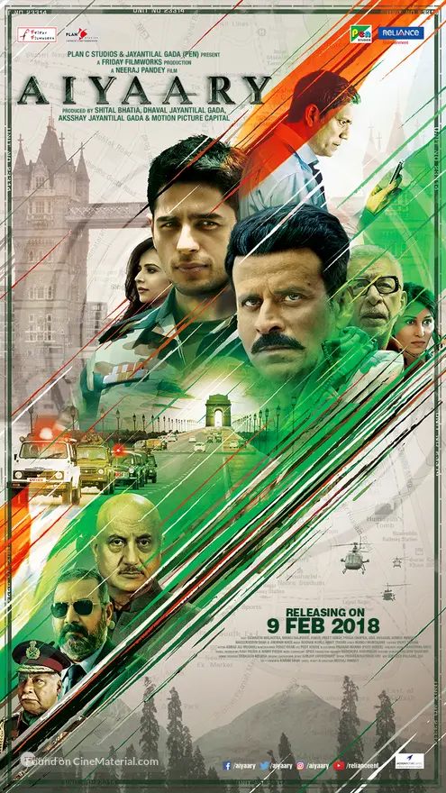 Aiyaary - Indian Movie Poster