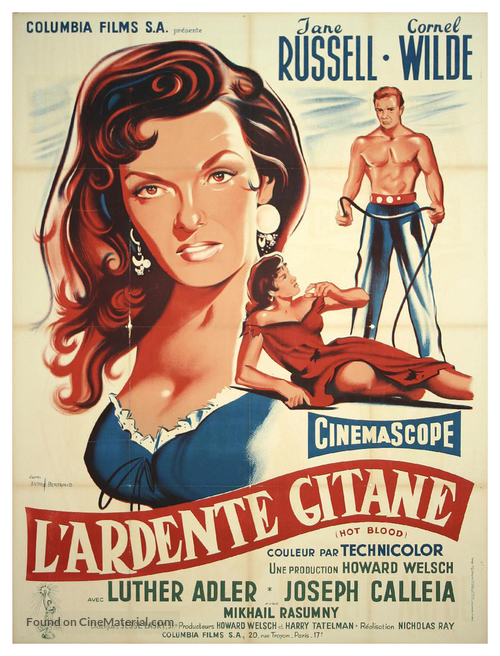 Hot Blood - French Movie Poster