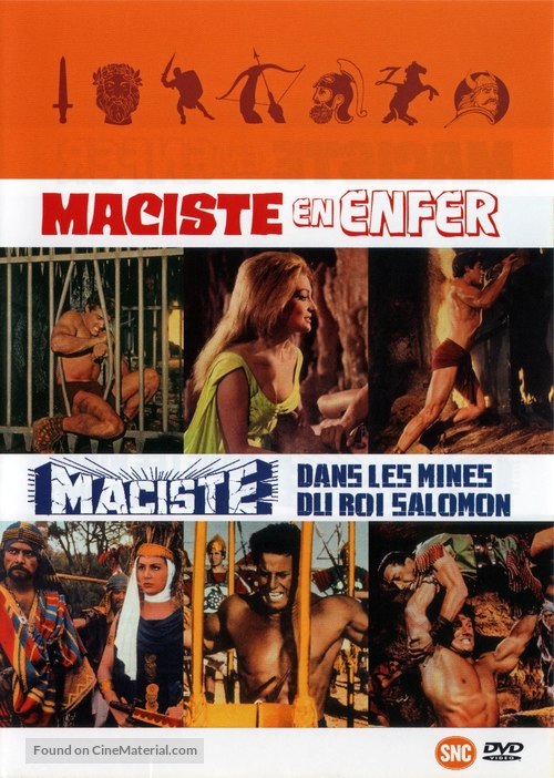 Maciste nelle miniere di re Salomone - French DVD movie cover