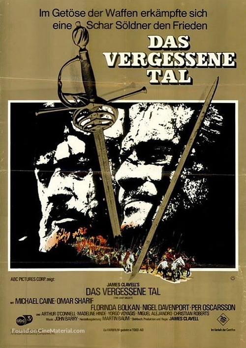 The Last Valley - German Movie Poster