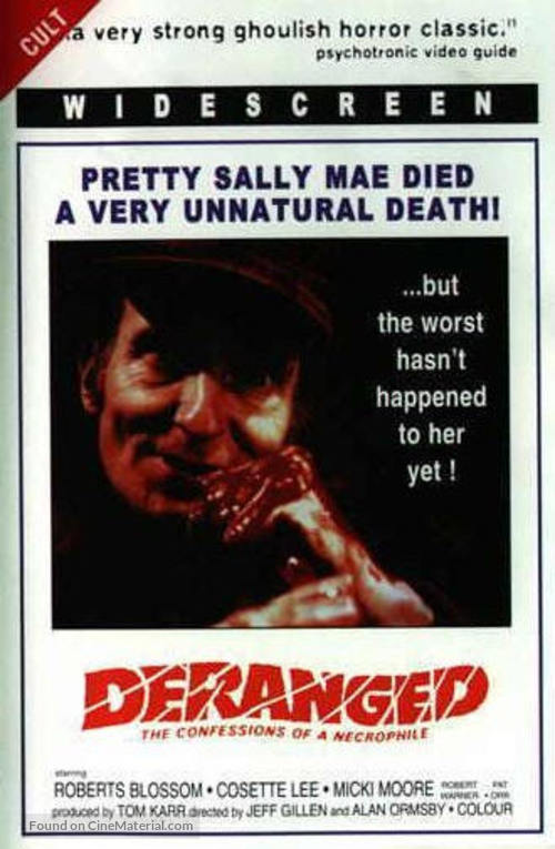 Deranged - DVD movie cover