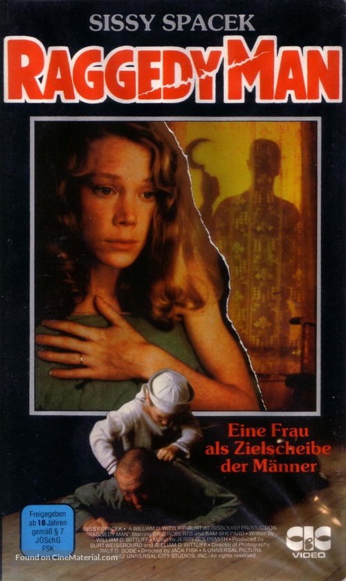 Raggedy Man - VHS movie cover