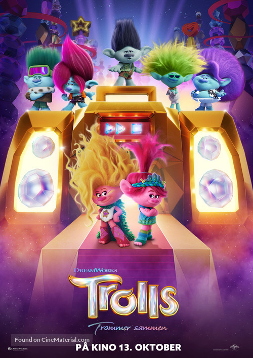 Trolls Band Together - Norwegian Movie Poster