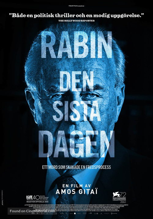 Rabin, the Last Day - Swedish Movie Poster