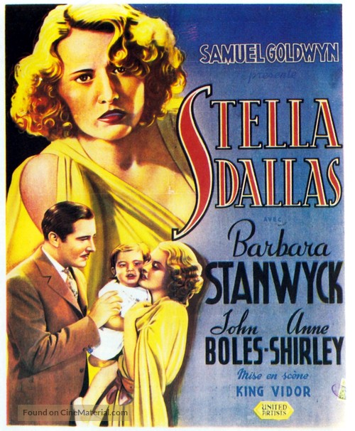 Stella Dallas - Belgian Movie Poster