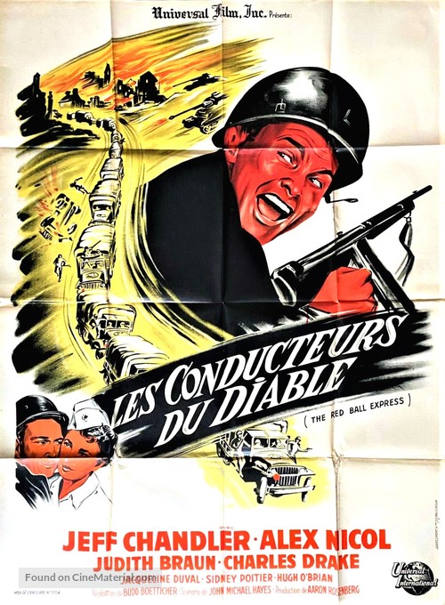 Red Ball Express - French Movie Poster