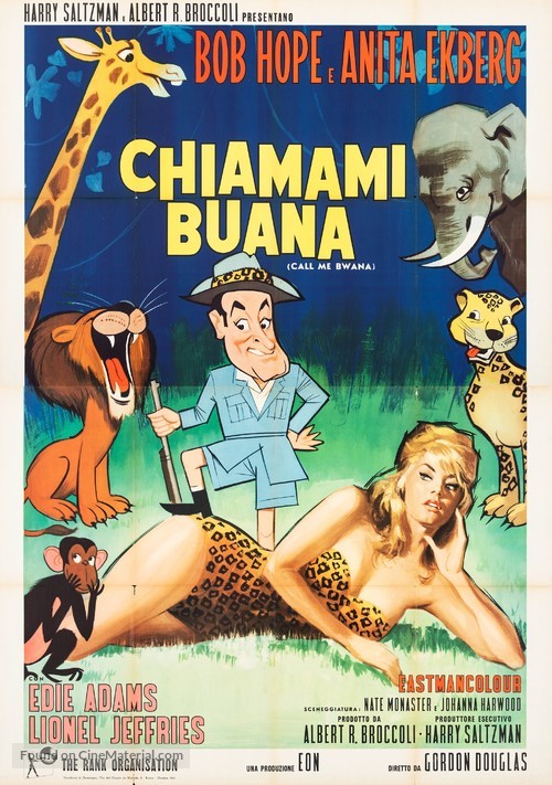 Call Me Bwana - Italian Movie Poster