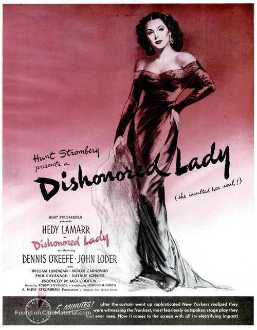 Dishonored Lady - Movie Poster