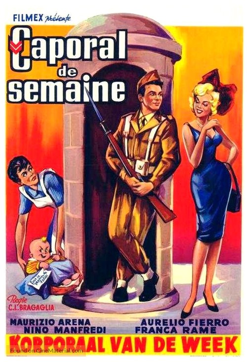 Caporale di giornata - Belgian Movie Poster