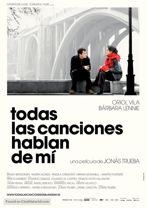 Todas las canciones hablan de m&iacute; - Spanish Movie Poster