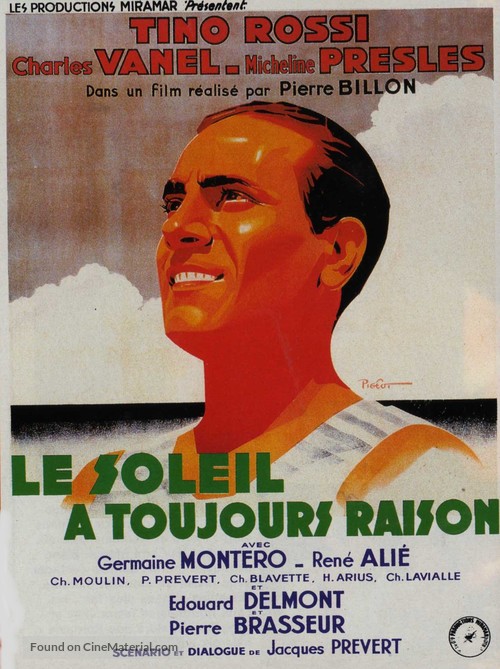 Le soleil a toujours raison - French Movie Poster