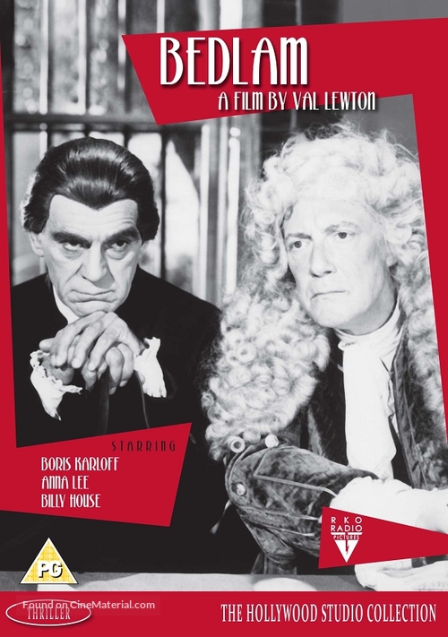 Bedlam - British DVD movie cover