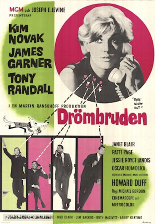 Boys&#039; Night Out - Swedish Movie Poster
