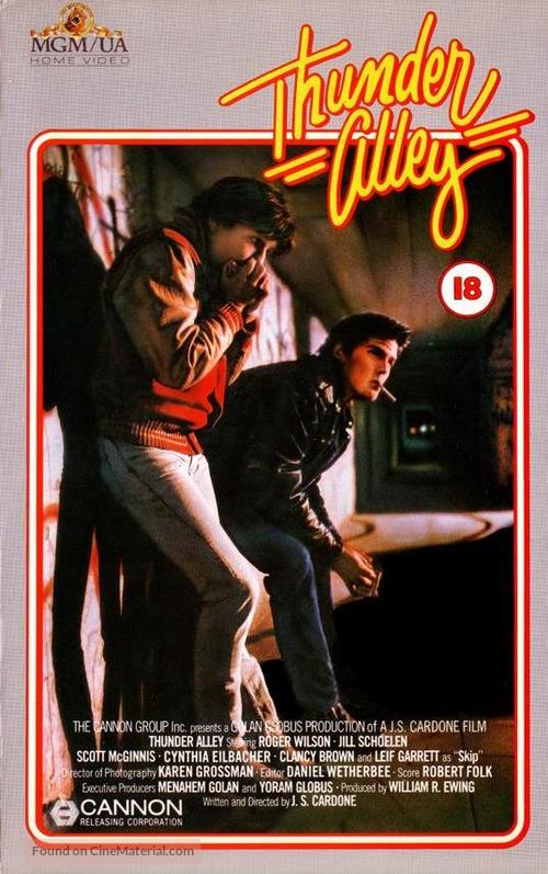 Thunder Alley - British VHS movie cover