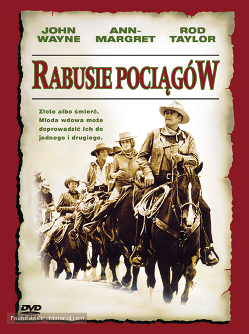 The Train Robbers - Polish DVD movie cover