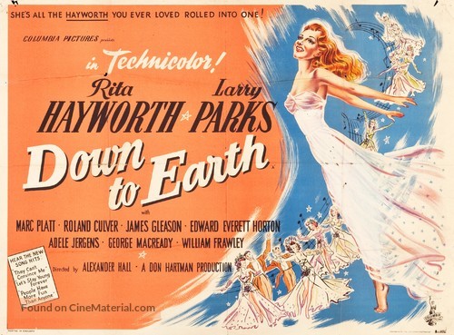 Down to Earth - British Movie Poster