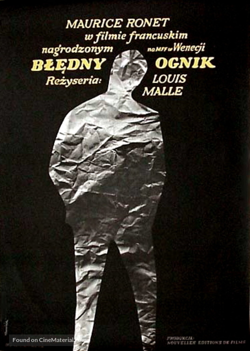 Le feu follet - Polish Movie Poster