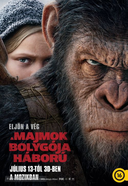 War for the Planet of the Apes - Hungarian Movie Poster