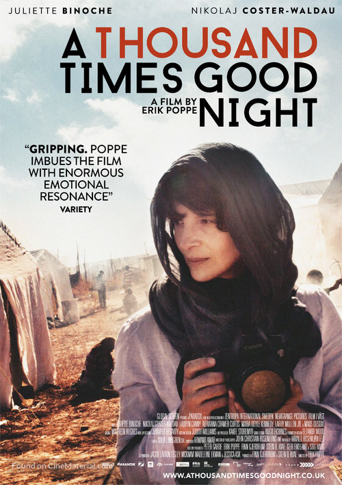 Tusen ganger god natt - British Movie Poster