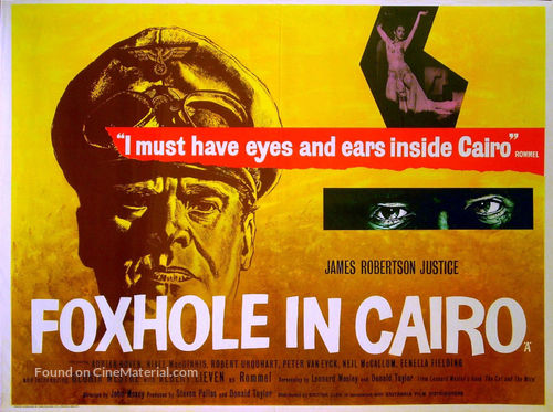 Foxhole in Cairo - British Movie Poster