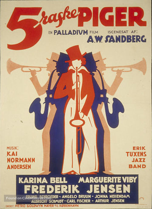 5 raske piger - Danish Movie Poster