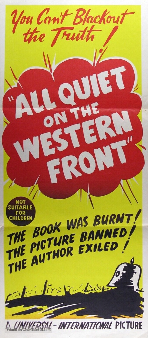 All Quiet on the Western Front - Australian Re-release movie poster