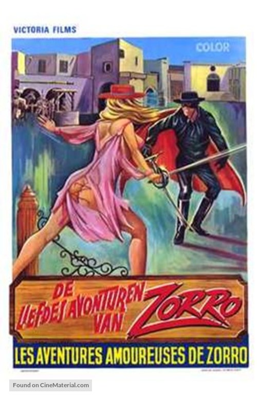 The Erotic Adventures of Zorro - Belgian Movie Poster