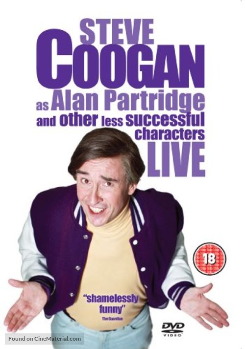 Steve Coogan Live: As Alan Partridge and Other Less Successful Characters - British DVD movie cover