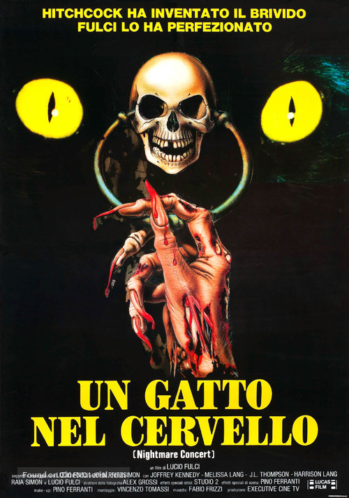 Un gatto nel cervello - Italian Movie Poster