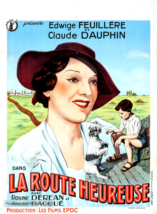 La route heureuse - Belgian Movie Poster