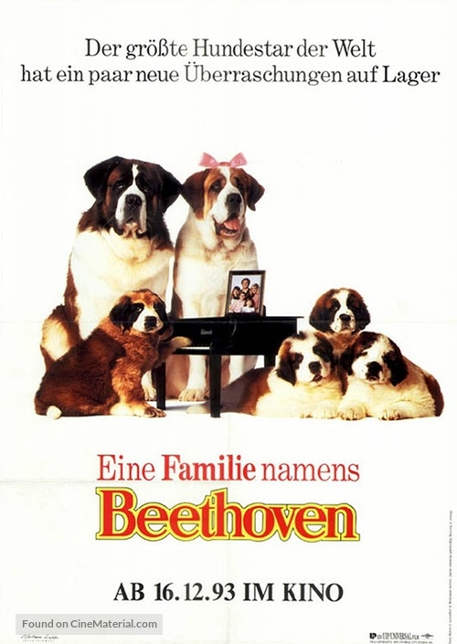 Beethoven&#039;s 2nd - German Movie Poster