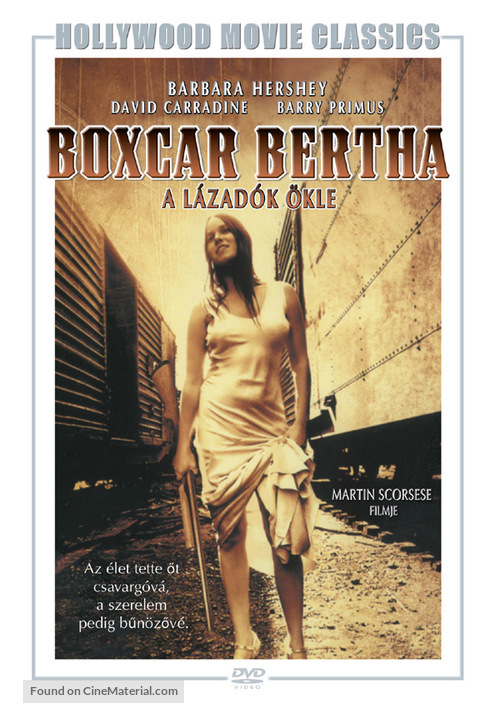 Boxcar Bertha - Hungarian DVD movie cover