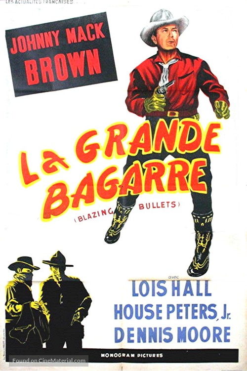 Blazing Bullets - French Movie Poster