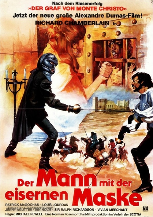 The Man in the Iron Mask - German Movie Poster