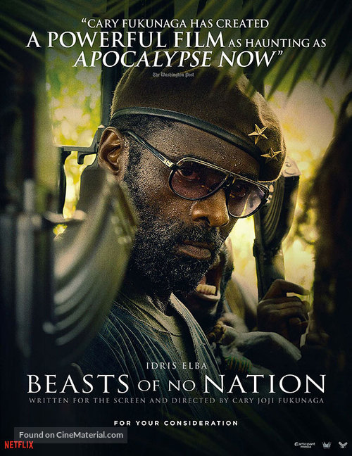 Beasts of No Nation - For your consideration movie poster