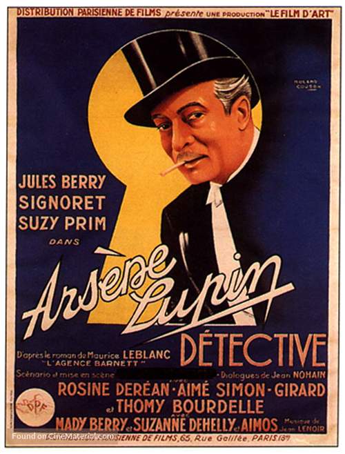 Ars&eacute;ne Lupin d&egrave;tective - French Movie Poster
