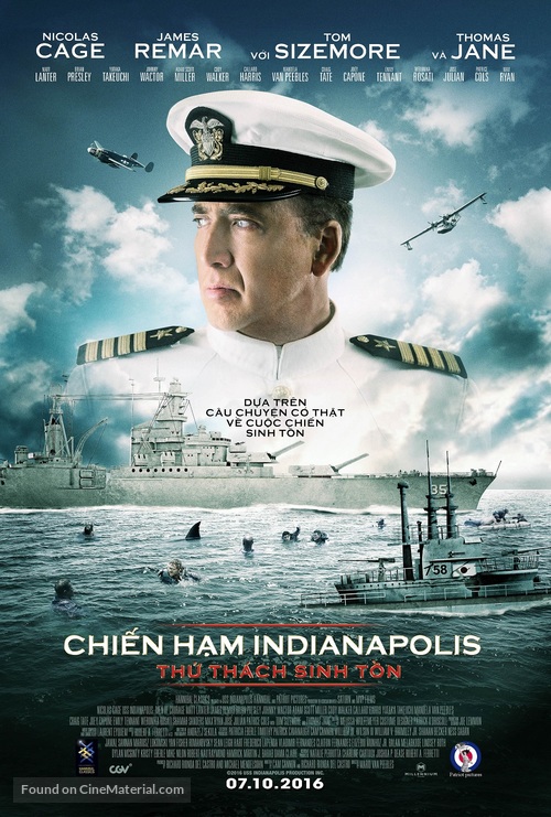 USS Indianapolis: Men of Courage - Vietnamese Movie Poster